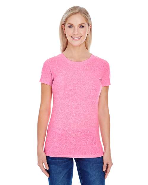 Load image into Gallery viewer, Threadfast Apparel 202A Women's Tri-Blend T-Shirt - Neon Pink Triblend
