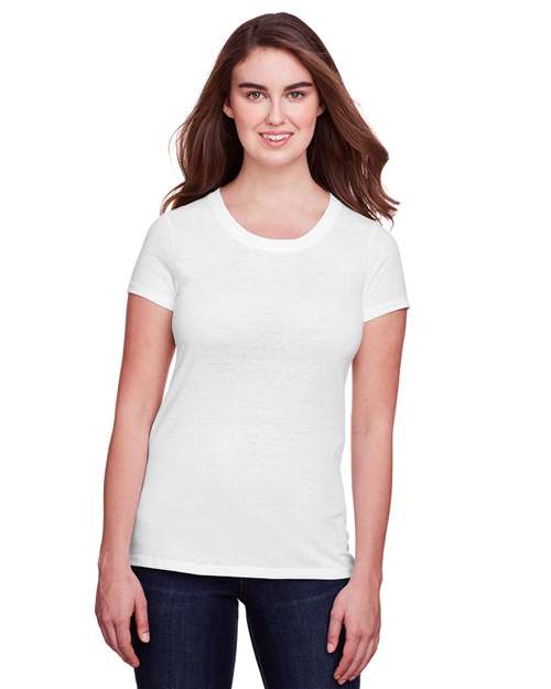 Load image into Gallery viewer, Threadfast Apparel 202A Women's Tri-Blend T-Shirt - Solid White Triblend
