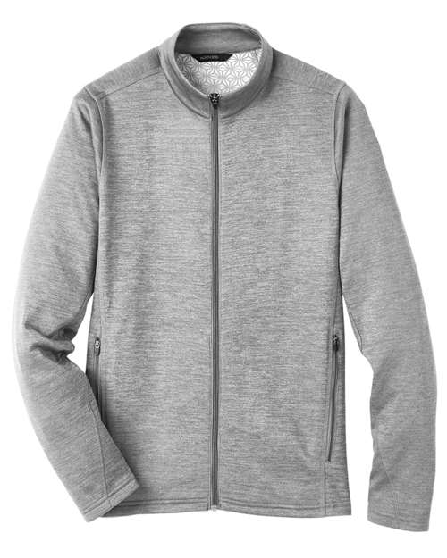 North End NE712 Men's Flux 2.0 Full-Zip Jacket - Light Heather/ Carbon