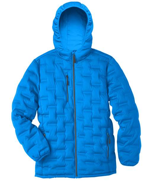 North End NE708 Men's UTK SubDown Loft Puffer Jacket - Olympic Blue/ Carbon