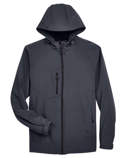 Load image into Gallery viewer, North End 88166 Men's Prospect Two-Layer Fleece Bonded Soft Shell Hooded Jacket - Fossil Grey
