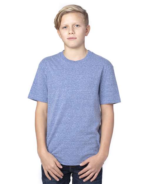 Threadfast Apparel 602A Youth Triblend T-Shirt - Navy Triblend