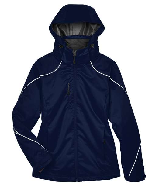 North End 78196 Women's Angle 3-in-1 Jacket with Bonded Fleece Liner - Night