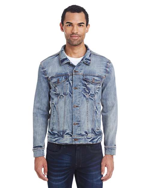 Threadfast Apparel 370J Unisex Denim Jacket - Light Denim