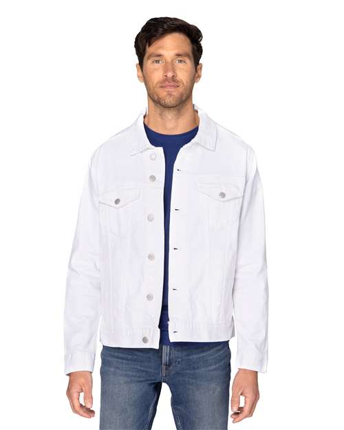 Load image into Gallery viewer, Threadfast Apparel 370J Unisex Denim Jacket - Off White Denim
