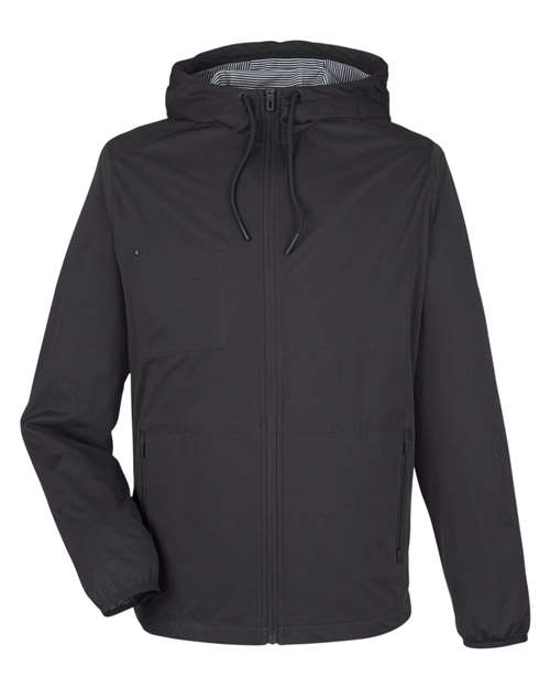 North End NE75 Men's Network Lightweight Jacket - Black Heather