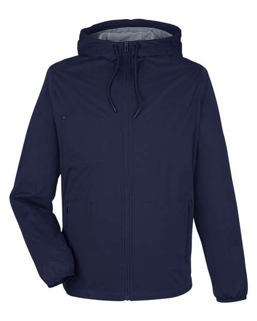 North End NE75 Men's Network Lightweight Jacket - Classic Navy Heather