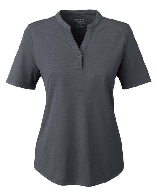 North End NE102W Women's Replay Recycled Polo - Carbon