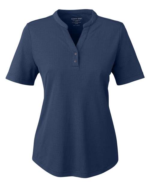 Load image into Gallery viewer, North End NE102W Women's Replay Recycled Polo - Classic Navy
