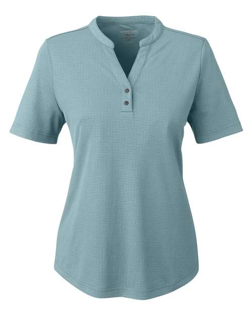 Load image into Gallery viewer, North End NE102W Women's Replay Recycled Polo - Opal Blue
