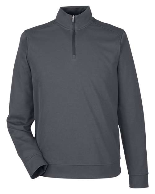 North End NE412 Men's Express Tech Performance Pique Quarter-Zip Pullover - Carbon
