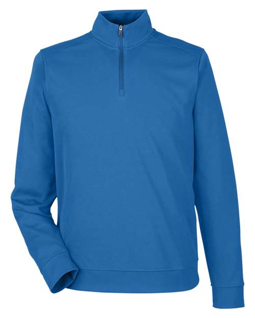 North End NE412 Men's Express Tech Performance Pique Quarter-Zip Pullover - Light Nautical Blue