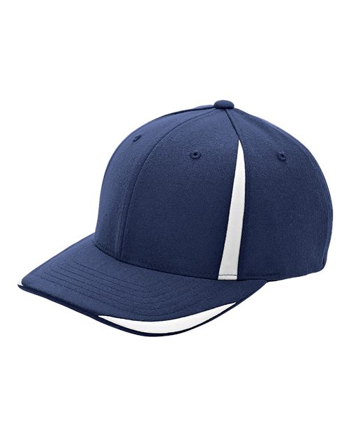 Load image into Gallery viewer, Flexfit ATB102 Pro-Formance® Front Sweep Cap - Sport Dark Navy/ White
