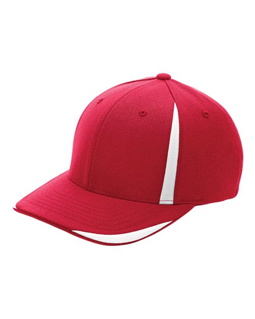 Load image into Gallery viewer, Flexfit ATB102 Pro-Formance® Front Sweep Cap - Sport Red/ White
