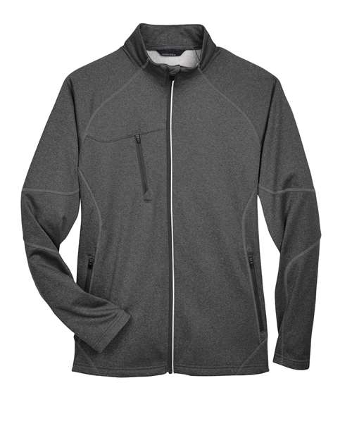 North End 88174 Men's Gravity Performance Fleece Jacket - Carbon Heather