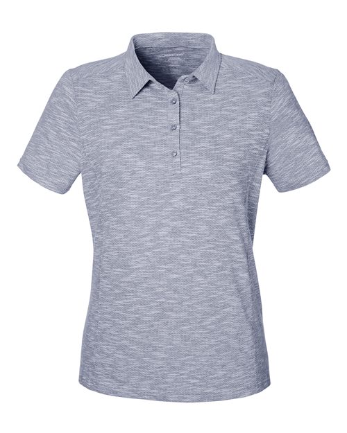 North End NE115W Women's Eclipse Jacquard Polo - Classic Navy Heather