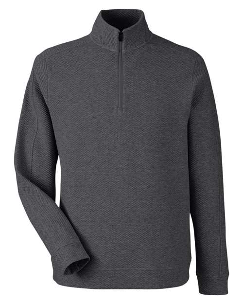 Load image into Gallery viewer, North End NE725 Men's Spirit Textured Quarter-Zip Pullover - Black Heather
