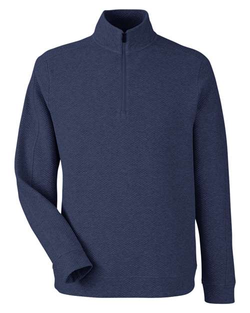 Load image into Gallery viewer, North End NE725 Men's Spirit Textured Quarter-Zip Pullover - Classic Navy Heather
