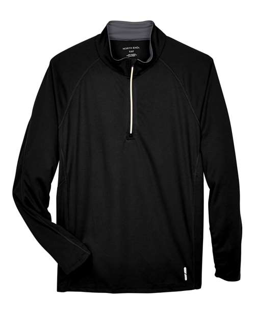Load image into Gallery viewer, North End 88187 Men's Radar Performance Quarter-Zip Pullover - Black
