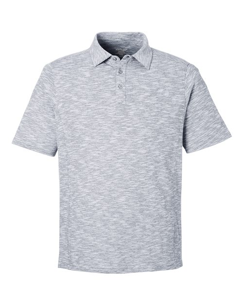 Load image into Gallery viewer, North End NE115 Men's Eclipse Jacquard Polo - Black Heather
