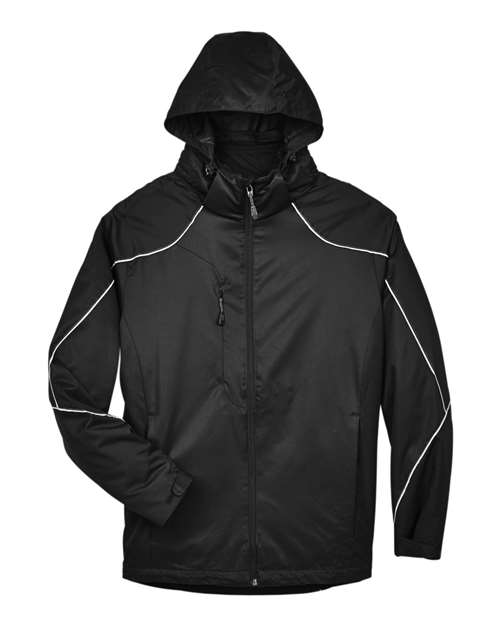 Load image into Gallery viewer, North End 88196 Men's Angle 3-In-1 Jacket with Bonded Fleece Liner - Black
