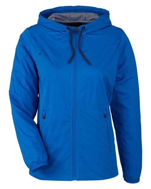 North End NE75W Women's Network Lightweight Jacket - Light Nautical Blue Heather