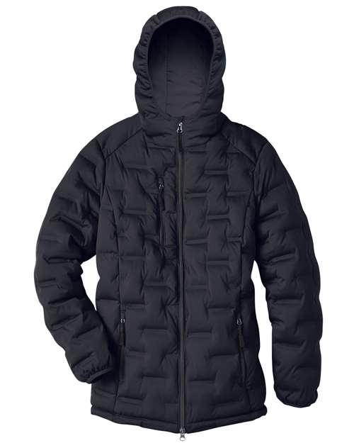 North End NE708W Women's UTK SubDown Loft Puffer Jacket - Black/ Carbon