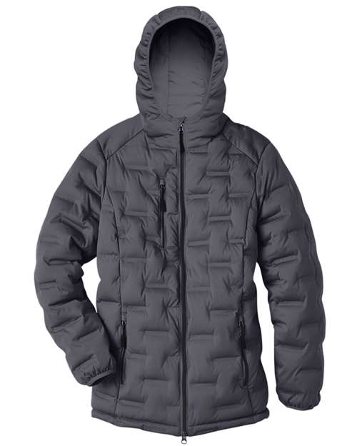 North End NE708W Women's UTK SubDown Loft Puffer Jacket - Carbon/ Black
