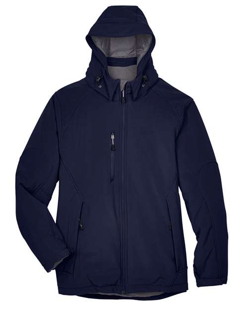 Load image into Gallery viewer, North End 88159 Men's Glacier Insulated Three-Layer Softshell with Detachable Hood - Classic Navy
