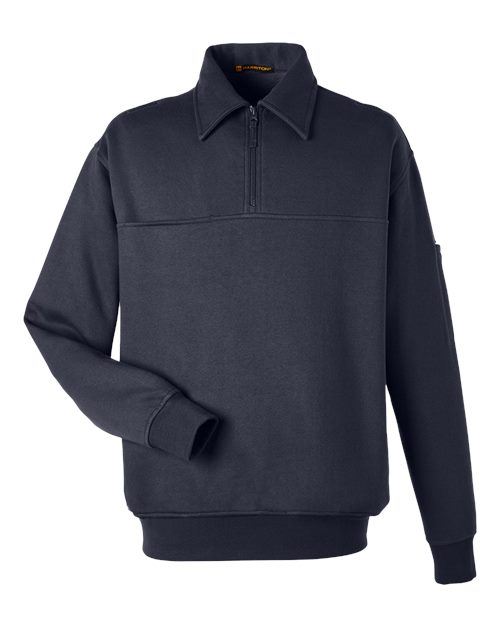Load image into Gallery viewer, Harriton M712 Unisex ClimaBloc™ Heavyweight Tactical Quarter-Zip Pullover - Dark Navy
