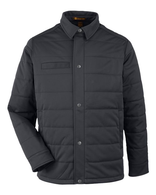 Harriton M821 Unisex Guardian Soft Shell Chore Coat - Dark Charcoal