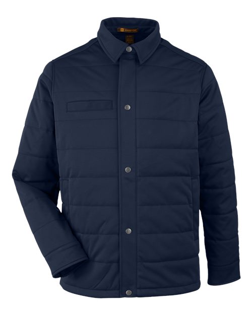 Load image into Gallery viewer, Harriton M821 Unisex Guardian Soft Shell Chore Coat - Dark Navy
