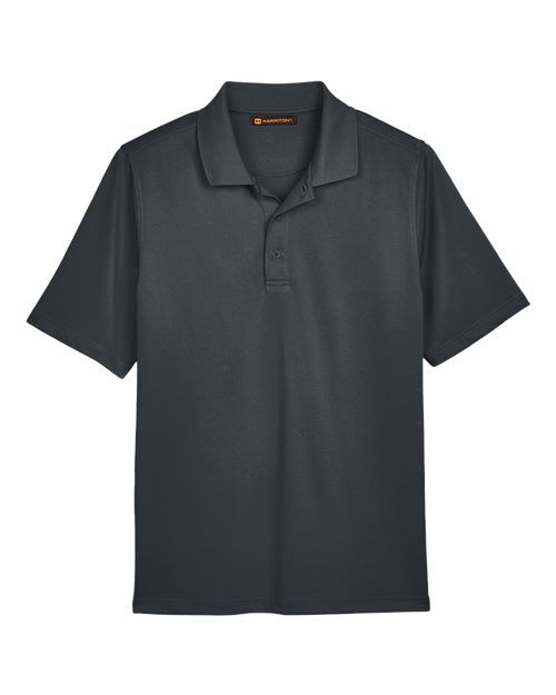 Harriton M348T Men's Tall Advantage Snag Protection Plus IL Polo - Dark Charcoal