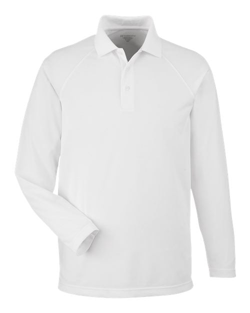 Load image into Gallery viewer, Harriton M208L Men's Charge Snag and Soil Protect Long Sleeve Polo - White
