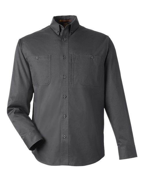 Harriton M585L Men's Advantage IL Workshirt - Dark Charcoal