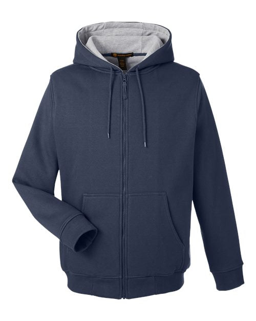 Load image into Gallery viewer, Harriton M711T Unisex Tall ClimaBloc™ Lined Heavyweight Hooded Sweatshirt - Dark Navy
