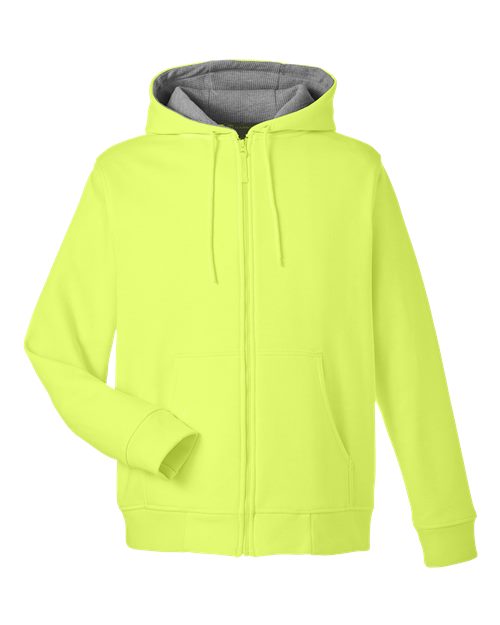Harriton M711T Unisex Tall ClimaBloc™ Lined Heavyweight Hooded Sweatshirt - Safety Yellow