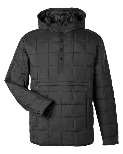 North End NE722 Unisex Aura Packable Anorak - Black