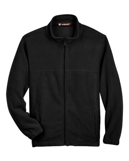 Load image into Gallery viewer, Harriton M990Y Youth Full-Zip Fleece - Black
