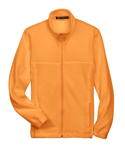 Harriton M990Y Youth Full-Zip Fleece - Safety Orange