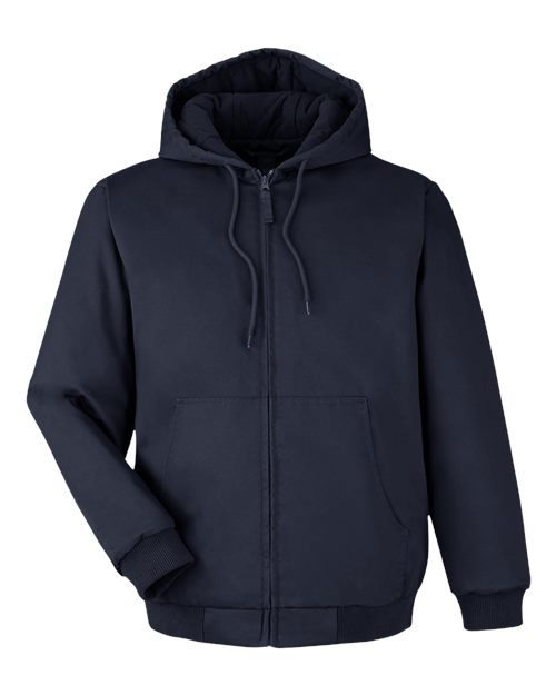 Harriton M722T Unisex Tall ClimaBloc® Heavyweight Hooded Full-Zip Jacket - Dark Navy