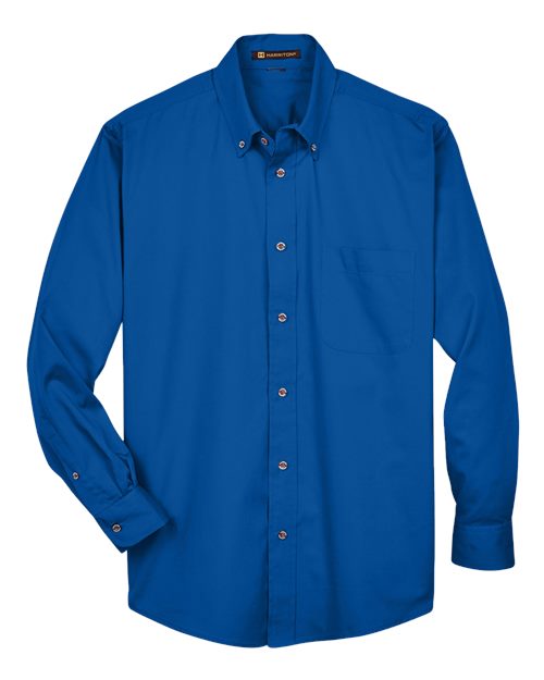 Load image into Gallery viewer, Harriton M500T Men's Tall Easy Blend™ Twill Dress Shirt - French Blue
