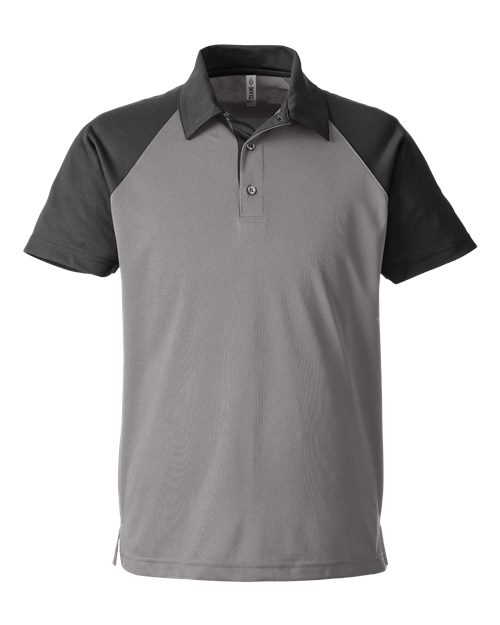 Team 365 TT21C Men's Command Snag-Protection Colorblock Polo - Sport Graphite/ Black