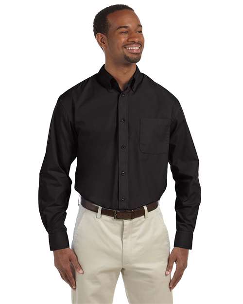 Load image into Gallery viewer, Harriton M510 Men's Essential Poplin - Black
