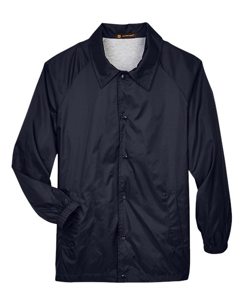 Harriton M775 Unisex Nylon Staff Jacket - Navy