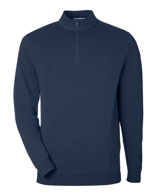 TASC Performance Inc TM616 Men's Cloud French Terry Quarter-Zip Pullover - Classic Navy
