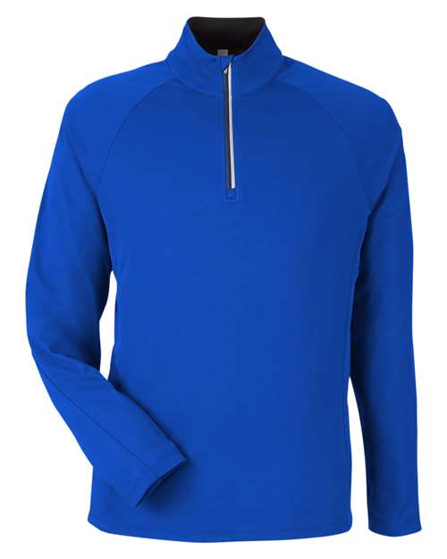 CORE365 CE418 Men's Origin Performance Pique Quarter-Zip Pullover - True Royal/ Carbon
