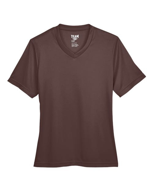 Team 365 TT11W Women's Zone Performance T-Shirt - Sport Dark Brown