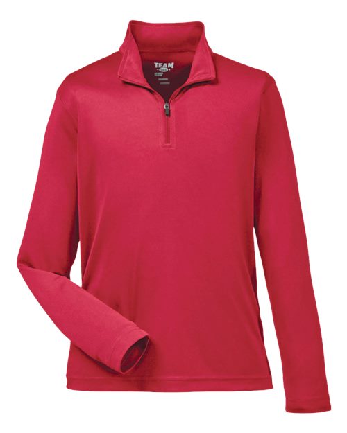 Team 365 TT31Y Youth Zone Performance Quarter-Zip Pullover - Sport Red