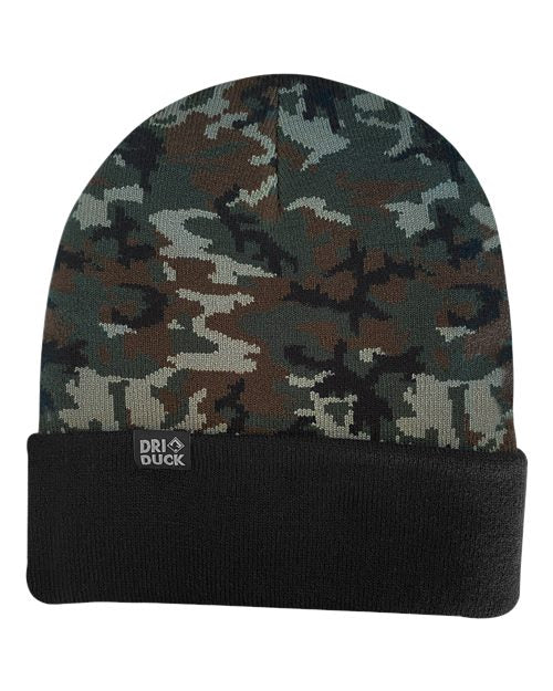 Load image into Gallery viewer, DRI DUCK 3523 Coleman Cuffed Beanie - Green Woodland Camo
